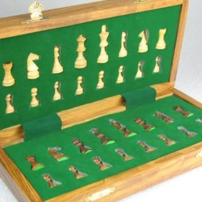 チェス 25cm チェス盤チェス駒セット travel chess set ♡ | 世界のチェス