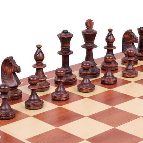 CHW42 SET  トーナメントチェスセットＮＯ5(Mサイズ)47cmチェス盤　チェス駒セット　Staunton Chess Set