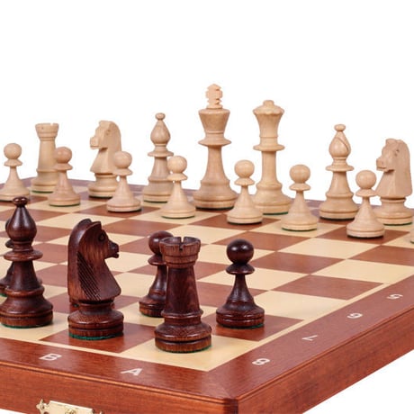 CHW42 SET  トーナメントチェスセットＮＯ5(Mサイズ)47cmチェス盤　チェス駒セット　Staunton Chess Set