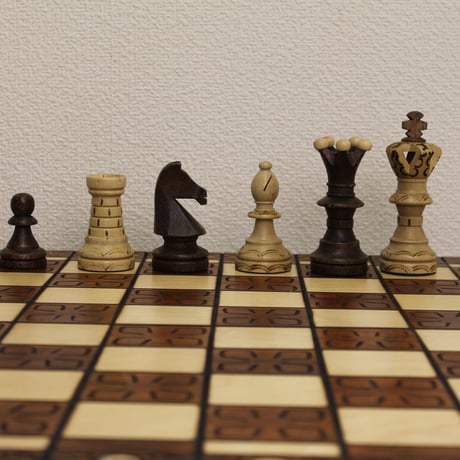 ロイヤル50ｃｍチェスセット　チェス盤　チェス駒セット　Poland VIP wood chess ♡