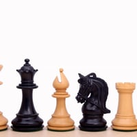 CHI113 E375 高級チェス駒34ピースセット Staunton Chess Set BOX Wood