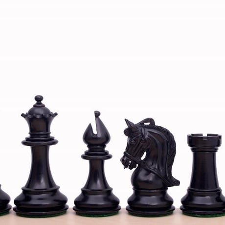 CHI113 E375 高級チェス駒34ピースセット Staunton Chess Set BOX Wood