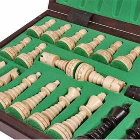 CH129　　クリスマス　48cmチェス盤チェス駒セット  駒収納