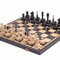 CH127　　クラシックチェス　50cmチェス盤チェス駒セット  駒収納