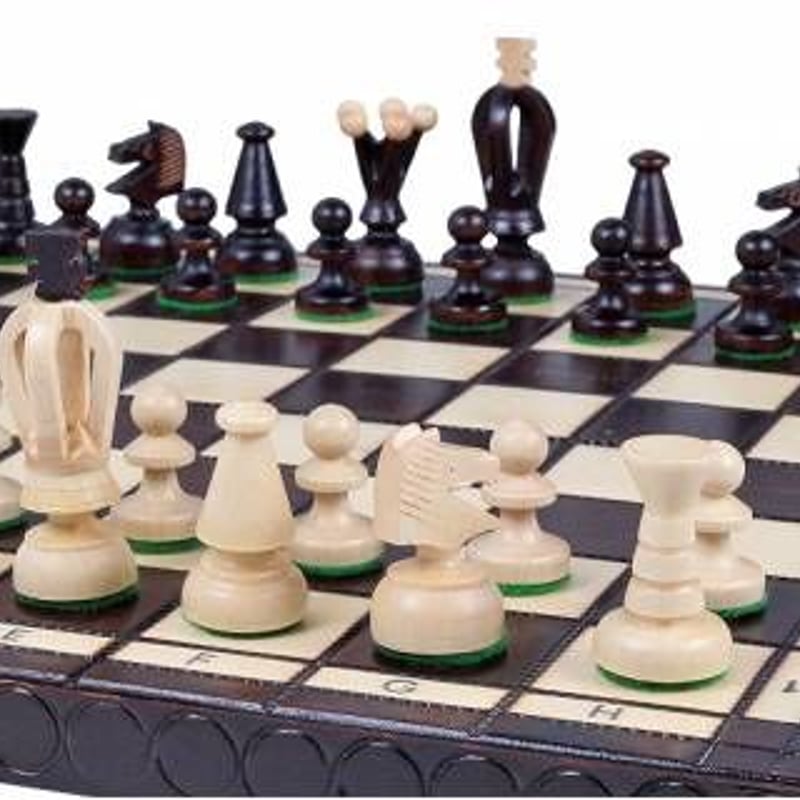 CH112Brown キングスチェスセット35cmチェス盤チェス駒セット 駒収納