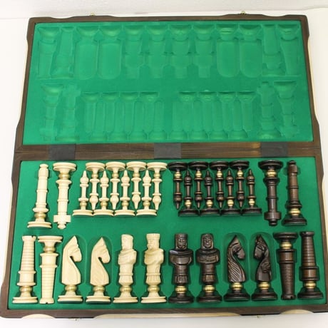 CH104 超豪華！ロイヤルラックスチェスセット62ｃｍ　チェス盤チェス駒セット　Big chess set ♡
