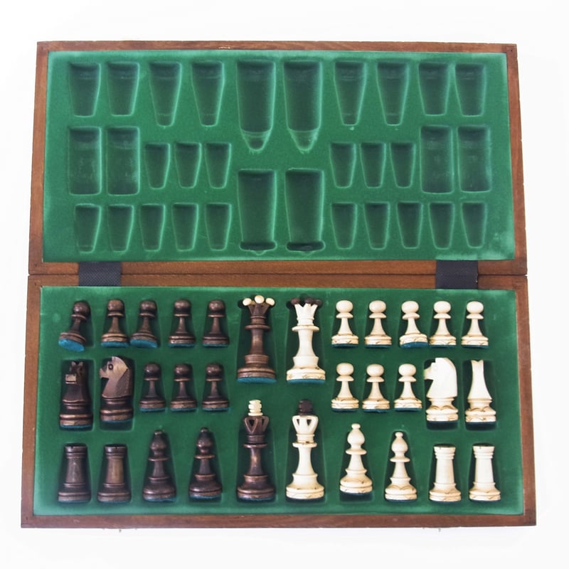 41cmセネターチェスセット チェス盤チェス駒セット Poland wood