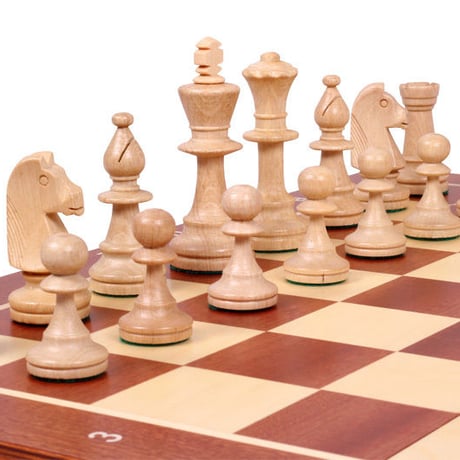 CHW42 SET  トーナメントチェスセットＮＯ5(Mサイズ)47cmチェス盤　チェス駒セット　Staunton Chess Set