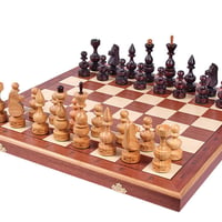 CH145　DEBIUT　48ｃｍレアなチェスセット　チェス盤　チェス駒セット　Poland cool wood chess ♡