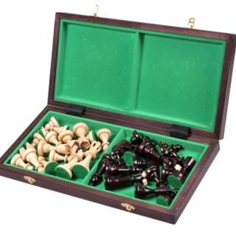 CH115 Brown ACE 40cmチェス盤チェス駒セット 駒収納 | 世界のチェス専