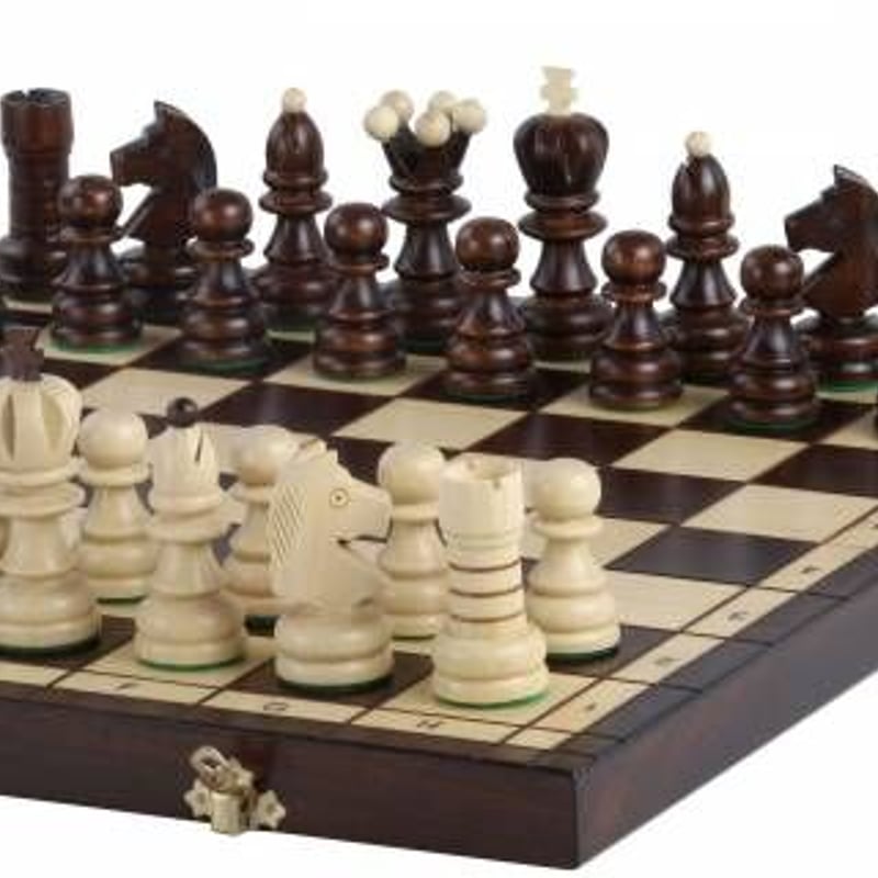 CH133 ラージパール 42cmチェス盤チェス駒セット 駒収納 | 世界の