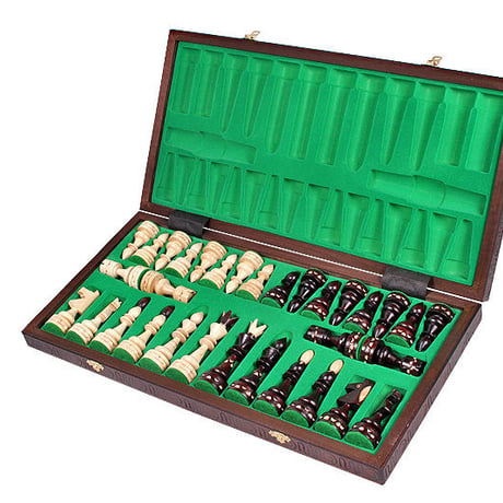 CH119  インディアン53ｃｍチェスセット　チェス盤チェス駒セット　INDIAN - Insert tray ♡