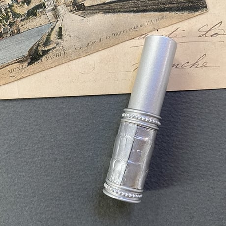 【クリックポスト対応】　ワニ革巻き　メタルアトマイザー　カイマン／シルバー　日本製【メンズ　香水　フレグランス　人気　アロマブレンド　ギフト】