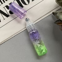 【クリックポスト対応】　４ml リボン柄 ロールオンボトル　PU/GR　日本製