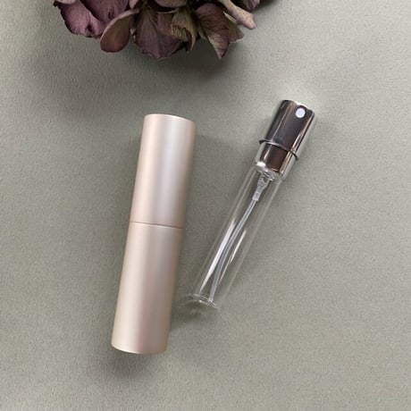 ＜10個＞８ml ツィストアトマイザー　シャンパンゴールド　【キャップレス　メンズ　香水　アロマ　ノベルティー　香水サブスク　小ロット　全国一律　送料600円】