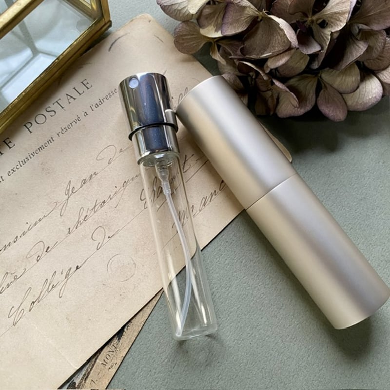 クリックポスト対応】8ml ツイストアトマイザー シャンパンゴールド