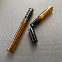 ＜10個入り＞１０ml ロング　 遮光瓶アトマイザー　黒アルミキャップ／黒スプレーポンプ　日本製 【香水　フレグランス　アロマ 　調香　ワークショップ　オリジナル　小ロット】