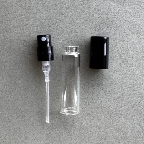 【クリックポスト対応】3.5ml 使い切りガラスアトマイザー 10個入り　バヨネット式/キャップ付き【お試し　香水サンプル　香水サブスク　フレグランス　アロマ　小分け　テスター容器】