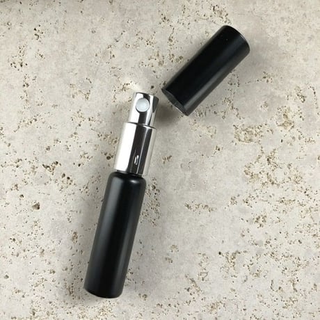 ＜10個以上40%OFF＞５ml  ALLマットブラックアトマイザー（シルバーメタルポンプ）日本製 【小ロット　黒　メンズ　香水　フレグランス　アロマ　調香】