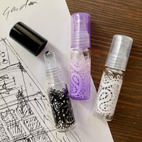 【クリックポスト対応】４ml レース柄ロールオンボトル（ロールレース）日本製【コロコロ　香水　フレグランス　アロマ　消毒　肩こり　ハッカ油】