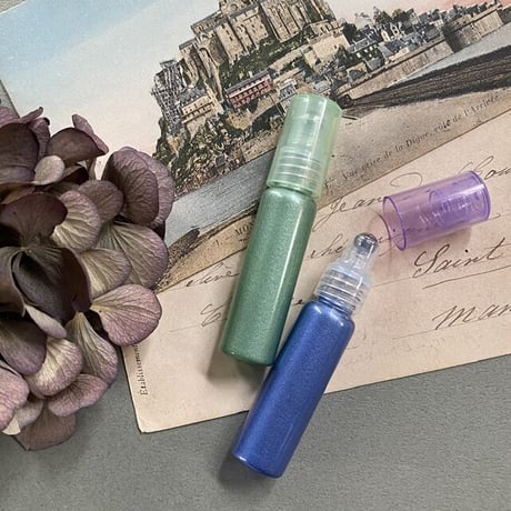【クリックポスト対応】５ml ロールオンボトル　メタリック　日本製【ジェンダーレス　アロマ　香水　フレグランス　安眠　調香】