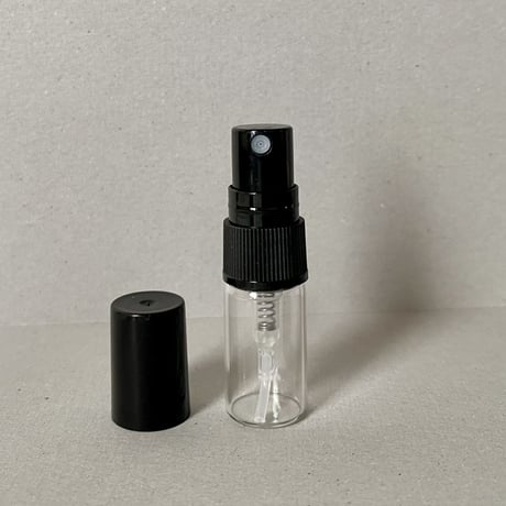 ＜500個＞２ML キャップ付きガラスアトマイザー 10個入り　黒色/スクリュー式【香水サンプル　香水サブスク　小分け　フレグランス　アロマ　小ロット】
