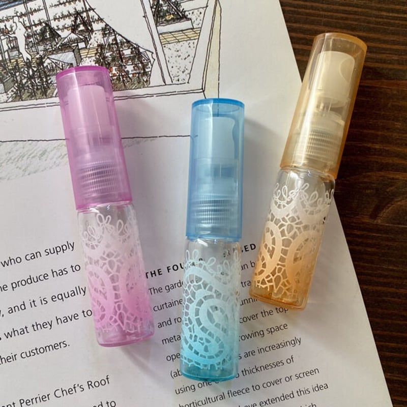 クリックポスト対応】4ml レース柄アトマイザー（レースガラ