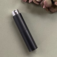 ＜10個＞８ml ツイストアトマイザー　マットブラック【調香　香水　アロマ　フレグランス　キャップレス　卸　小ロット　送料600円】