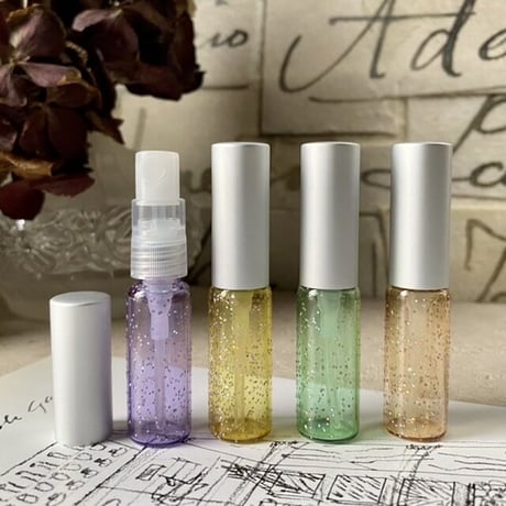 【クリックポスト対応】４ml シルバーラメ アトマイザー（シルバーラメAT 58096）日本製【香水　フレグランス　アロマスプレー　消毒　マスクスプレー】