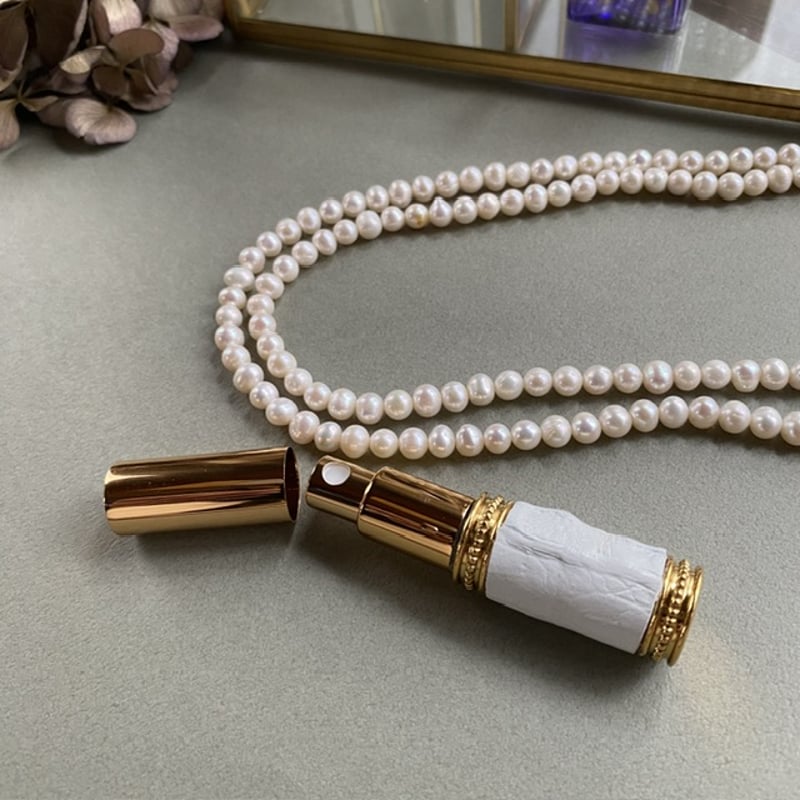 クリックポスト対応】 クロコダイル革巻き 4ML メタルアトマイザー
