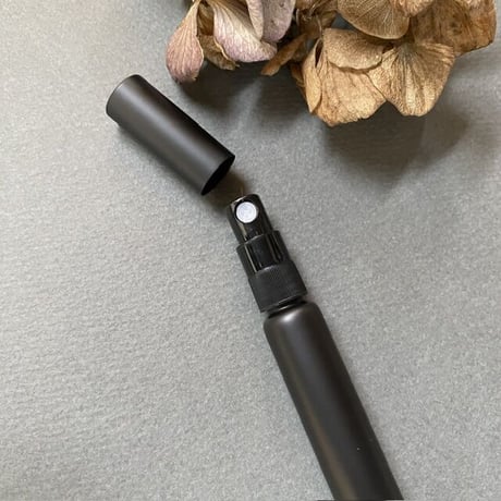 【クリックポスト対応】　８ml  ALLマットブラックアトマイザー　黒スプレーポンプ　日本製 【ノベルティー　メンズ　香水　フレグランス　アロマ　ギフト】