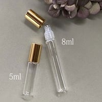 ＜10個より/40％OFF＞８ml  ロールオンボトル　ゴールドキャップ　日本製（金冠キャップ）【小ロット　業務用　香水　フレグランス　アロマ　調香　ワークショップ】