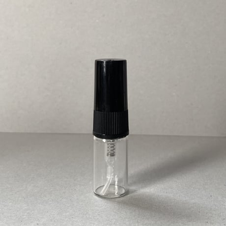 ＜500個＞２ML キャップ付きガラスアトマイザー 10個入り　黒色/スクリュー式【香水サンプル　香水サブスク　小分け　フレグランス　アロマ　小ロット】
