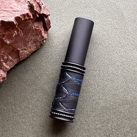 【クリックポスト対応】　パイソン革巻き　4ML メタルアトマイザー　MBKMBL16   日本製【再入荷　人気　メンズ　香水　フレグランス　アロマ　ギフト　キラキラ　お返し】