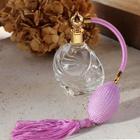 フランス製ガラスボトル　バルブアトマイザー　50ml 　399872 CP【香水　フレグランス　アロマ　消毒　除菌　インテリア　エタノール】