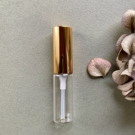【クリックポスト対応】　４ml ゴールドメタルスプレー アトマイザー　日本製【調香　香水　フレグランス　アロマ　ワークショップ　ゴールド　漏れない】
