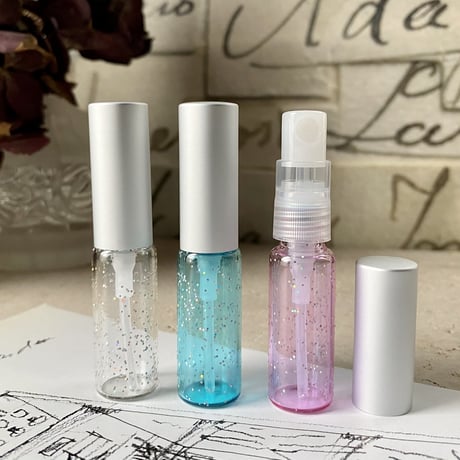 【クリックポスト対応】４ml シルバーラメ アトマイザー（シルバーラメAT 58096）日本製【香水　フレグランス　アロマスプレー　消毒　マスクスプレー】