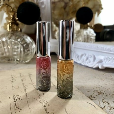 【クリックポスト対応】４ml　ラメ薔薇　ガラスアトマイザー（68121 Sラメバラ）日本製 【メンズ　香水　アロマ　フレグランス　消毒　香り】