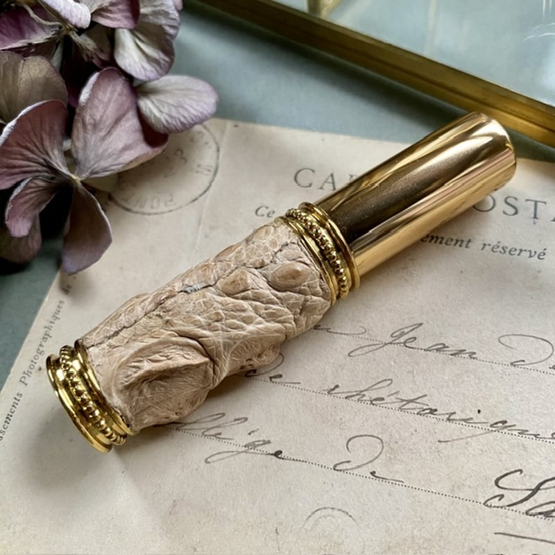 クリックポスト対応】 ワニ革巻き 5MLメタルアトマイザー