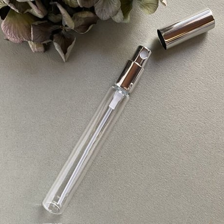 ＜10個以上30%OFF＞１０ml シルバーメタルスプレー アトマイザー（ 10mlロング メタルポンプ）日本製 【店舗用　業務用　販売用　香水　フレグランス　アロマ　漏れない】