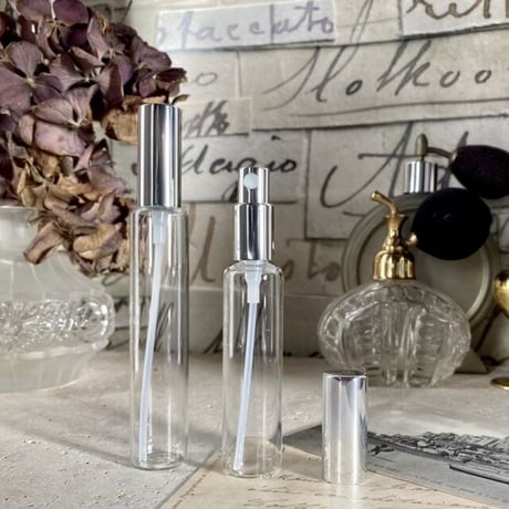 ＜10個以上30%OFF＞２０ml シルバーメタルスプレー アトマイザー（ メタルポンプ）日本製 【業務用　調香　消毒　香水　フレグランス　アロマスプレー　漏れない】