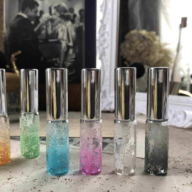 クリックポスト対応】4ml ラメプルメリング ガラスアトマイザー クリックポスト対応】4ml ラメプルメリング ガラスアトマイザー