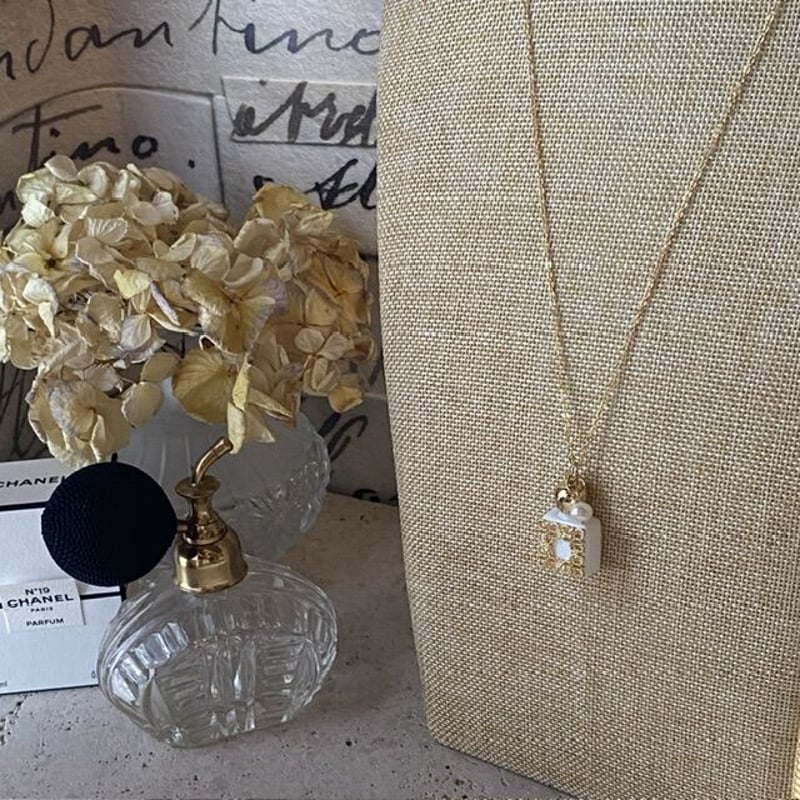 クリックポスト対応】アロマペンダント・ネックレス60cm アラベスク