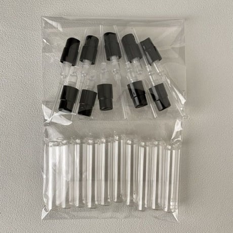 【クリックポスト対応】1.8ml 使い切りガラスアトマイザー 10個＋1個(予備)入り　バヨネット式【香水サンプル　小分け　量り売り　フレグランス　香水サブスク】