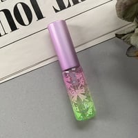 【クリックポスト対応】　４ml リボン柄 ガラスアトマイザー　PK/GR　日本製
