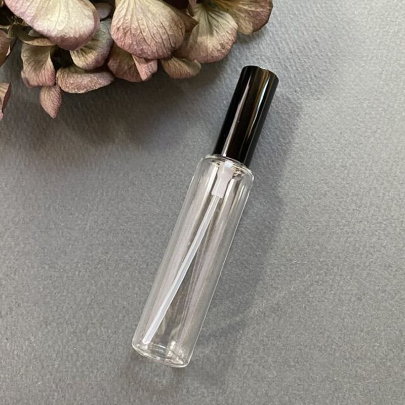 クリックポスト対応】 10ml太・15ml クリアーアトマイザー 黒