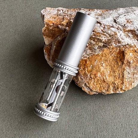 【ポスト便】　メタルアトマイザー 4ml　マットシルバー／ABC　日本製【香水　メンズ　フレグランス　アロマ　プレゼント　アルファベット】