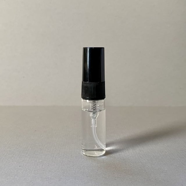 ポスト便】 3ml キャップ付きガラスアトマイザー 10個入り 黒色