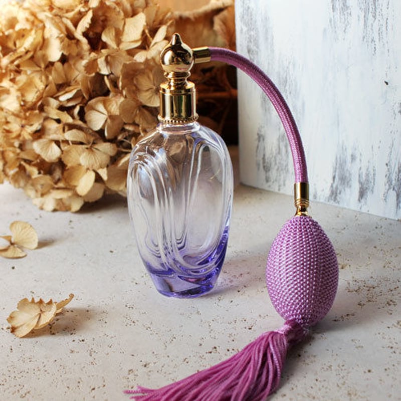 French glass perfume bottle SET 香水1990年代 - 香水(女性用)