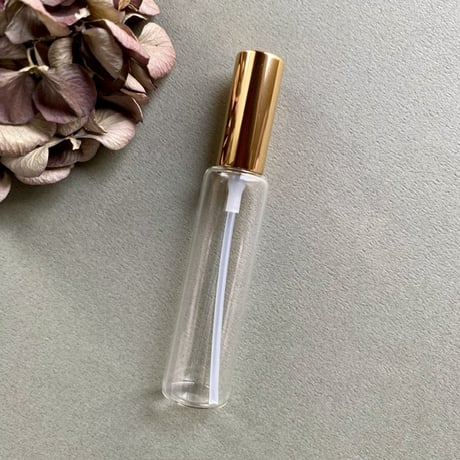 【クリックポスト対応】　１５ml ゴールドメタルスプレーアトマイザー　日本製【調香　香水　フレグランス　アロマ　金　ゴールド　小売　漏れない】